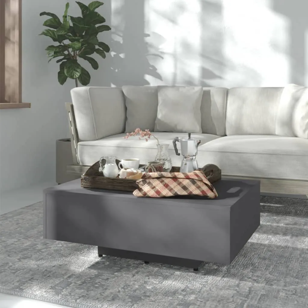 vidaXL Tavolino da Salotto Grigio 85x55x31 cm in Legno Multistrato