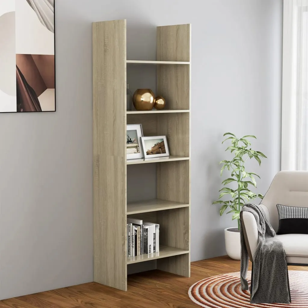 vidaXL Libreria Rovere Sonoma 60x35x180 cm in Legno Multistrato