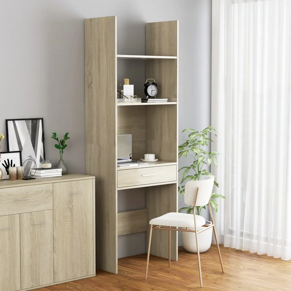 vidaXL Libreria Rovere Sonoma 60x35x180 cm in Legno Multistrato