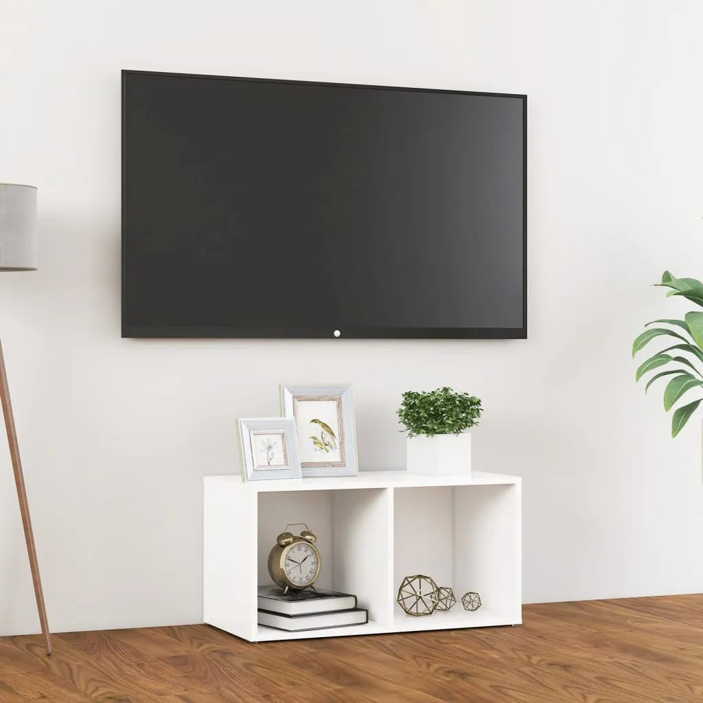 vidaXL Mobile Porta TV Bianco 72x35x36,5 cm in Legno Multistrato