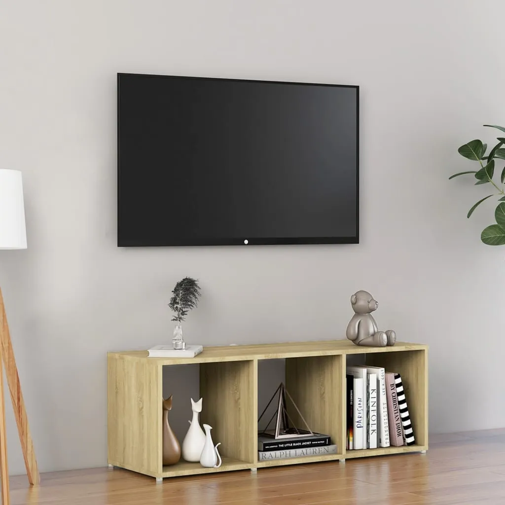 vidaXL Mobile Porta TV Rovere Sonoma 107x35x37 cm in Legno Multistrato