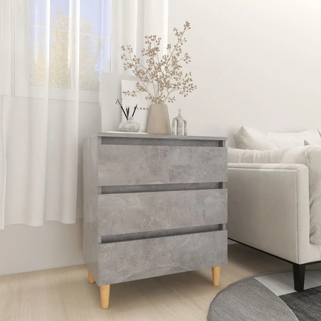 vidaXL Credenza Grigio Cemento 60x35x69 cm in Legno Multistrato