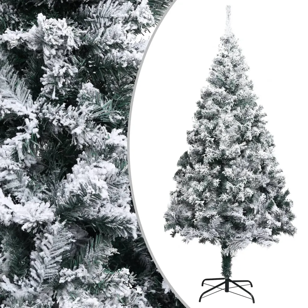 vidaXL Albero di Natale Artificiale con Neve Verde 300 cm PVC