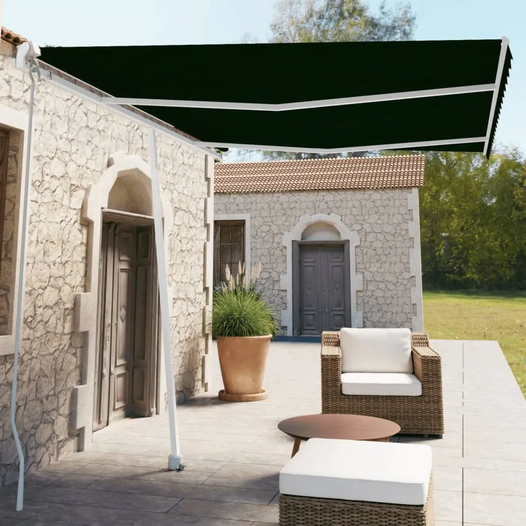 vidaXL Tenda da Sole Autoportante Manuale 350x250 cm Antracite