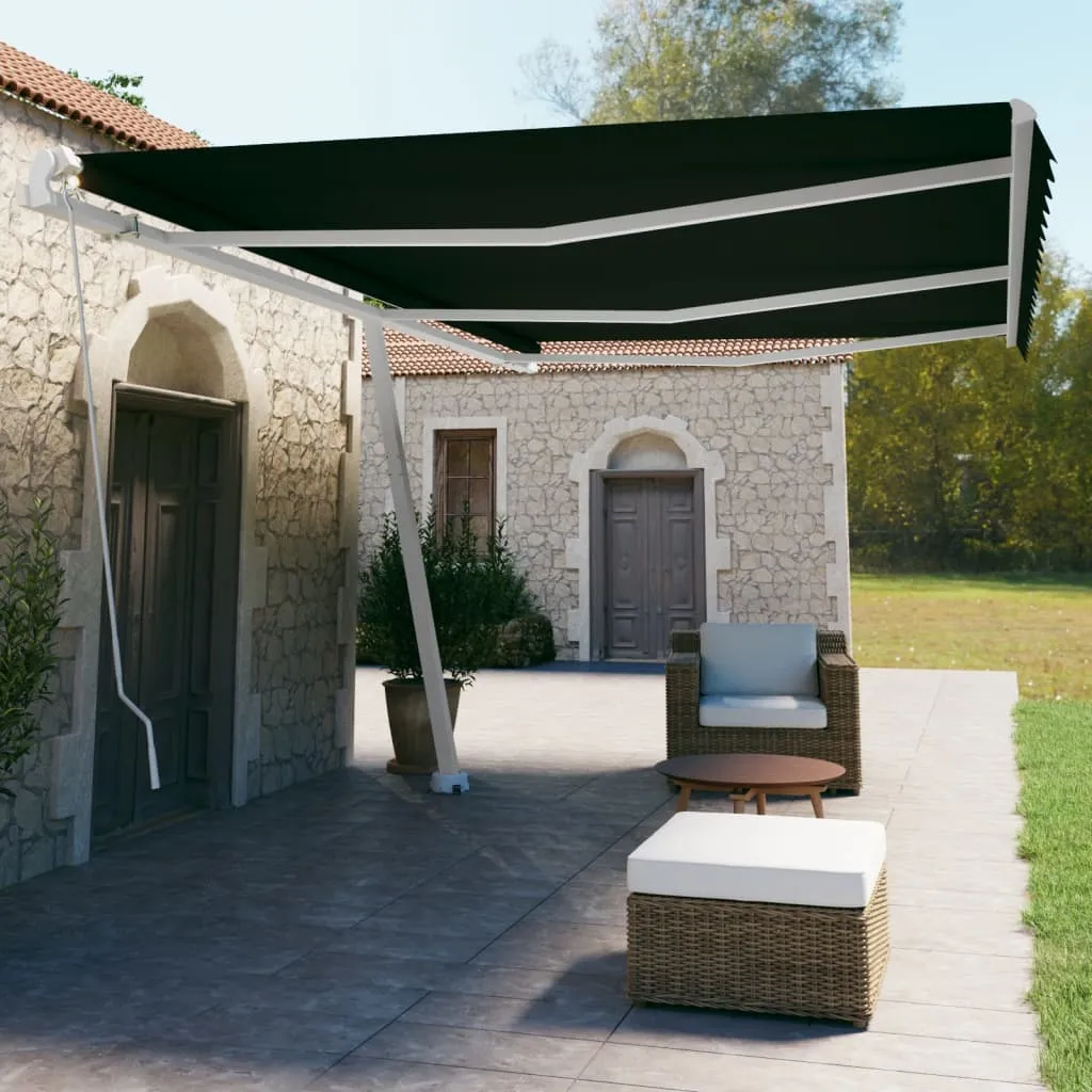 vidaXL Tenda da Sole Autoportante Manuale 600x350 cm Antracite