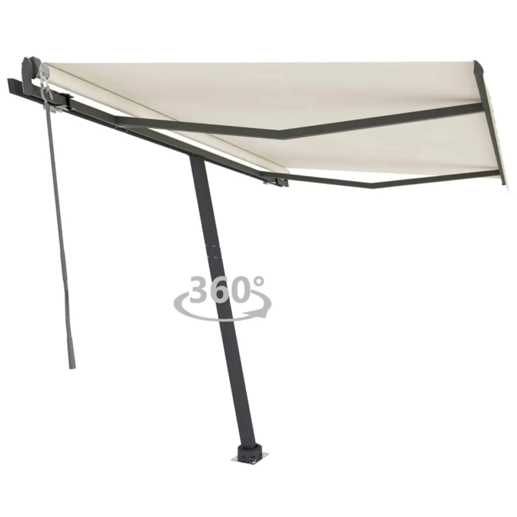 vidaXL Tenda da Sole Automatica Autoportante 300x250 cm Crema