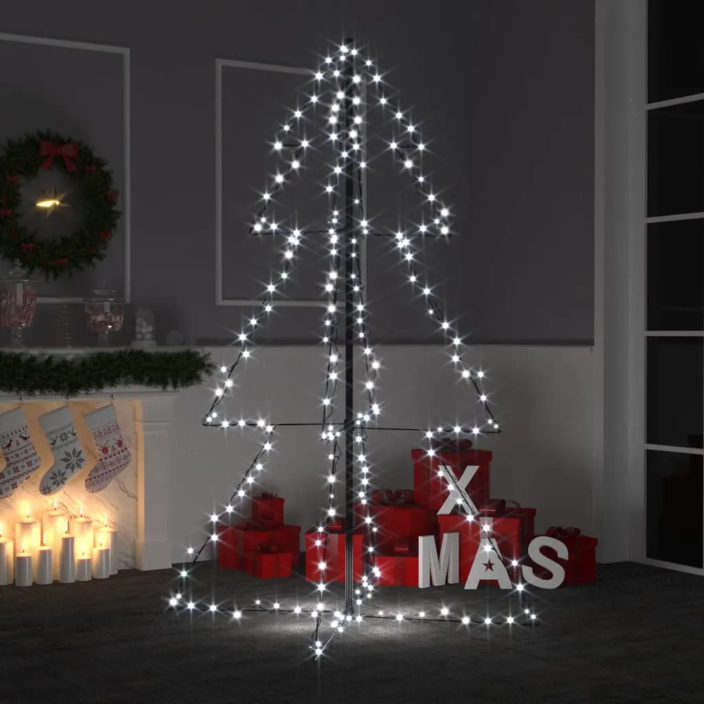 vidaXL Albero di Natale a Cono 200 LED per Interni Esterni 98x150 cm