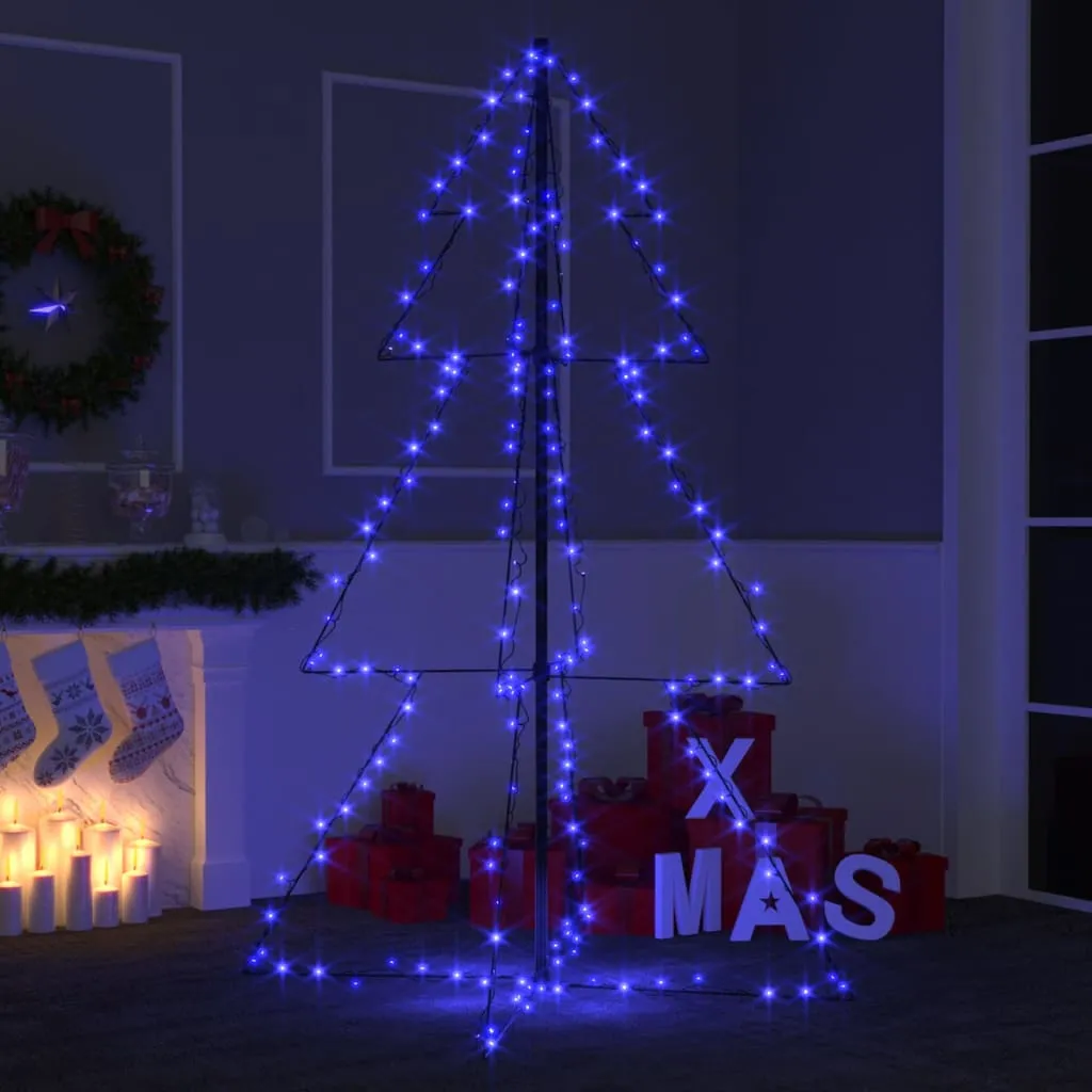 vidaXL Albero di Natale a Cono 200 LED per Interni Esterni 98x150 cm