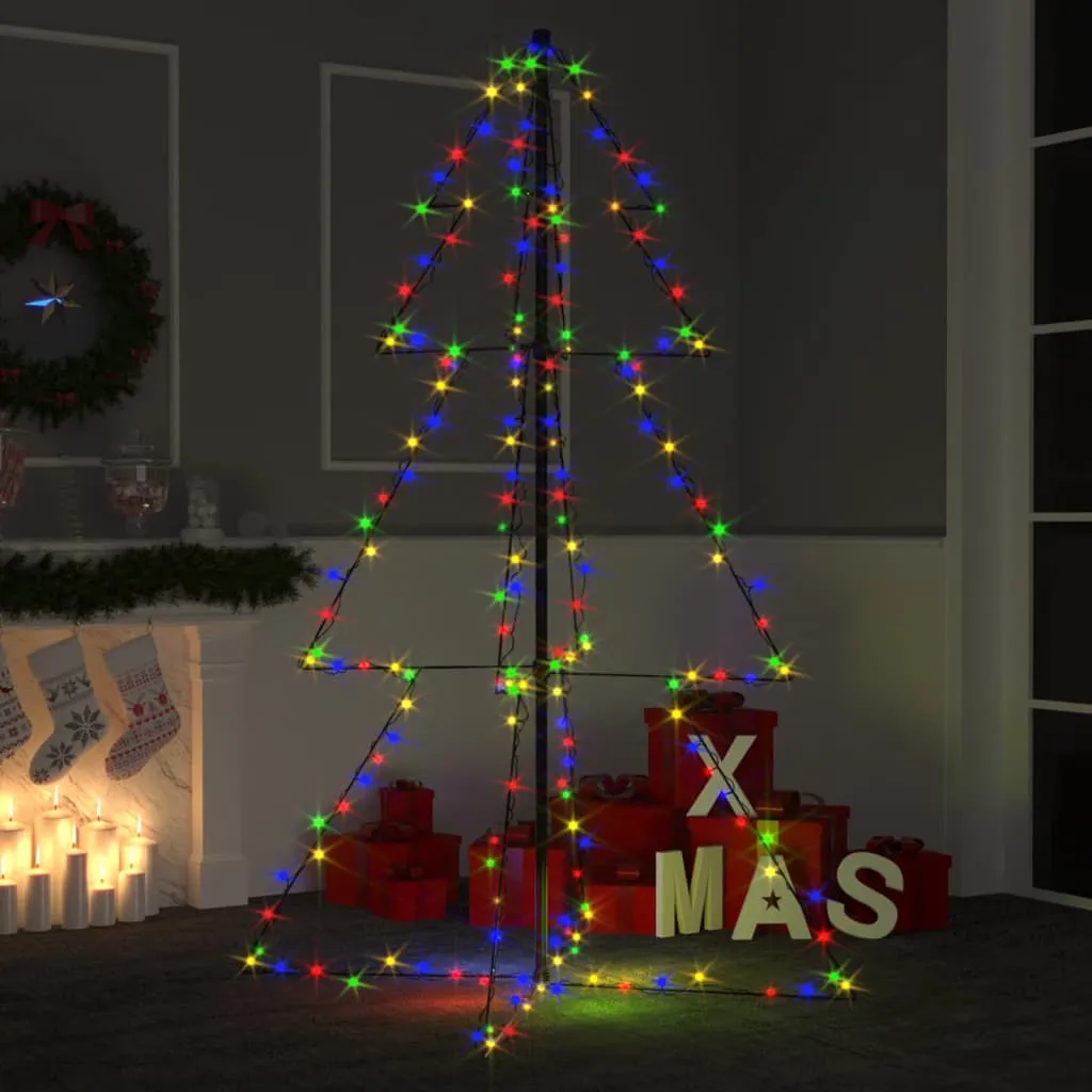 vidaXL Albero di Natale a Cono 200 LED per Interni Esterni 98x150 cm