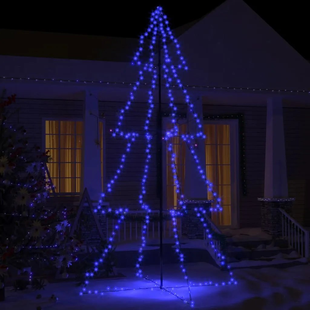 vidaXL Albero di Natale a Cono 360 LED per Interni Esterni 143x250 cm