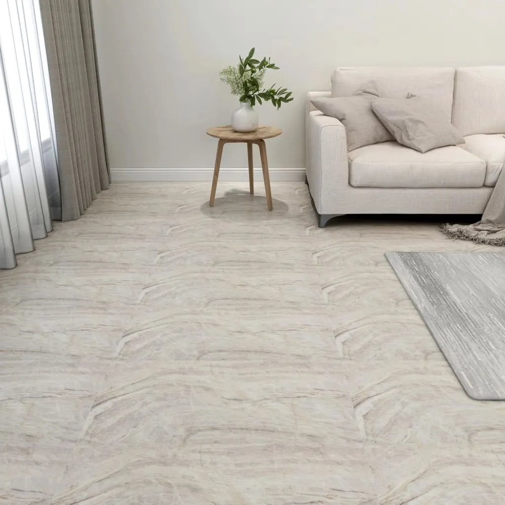 vidaXL Listoni per Pavimenti Autoadesivi 20 pz in PVC 1,86 m² Beige