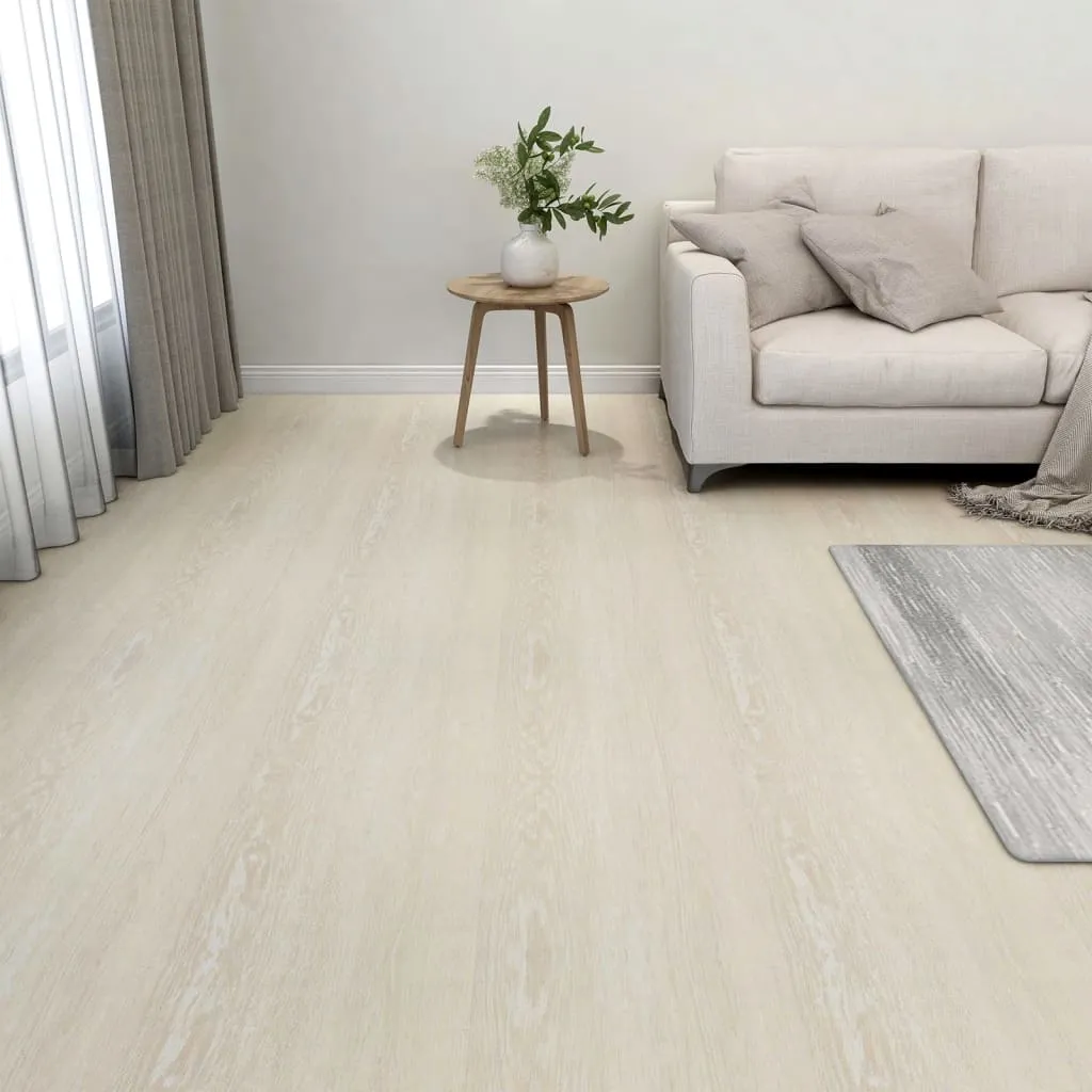 vidaXL Listoni per Pavimenti Autoadesivi 20 pz in PVC 1,86 m² Beige