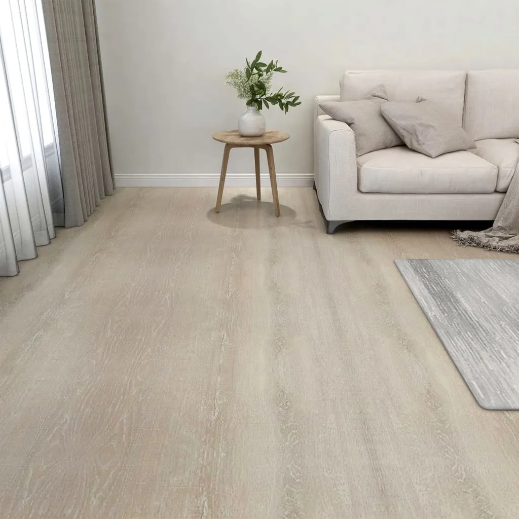 vidaXL Listoni per Pavimenti Autoadesivi 20 pz in PVC 1,86 m² Beige