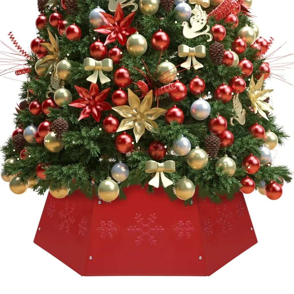 vidaXL Gonna per Albero di Natale Rossa Ø68x25 cm