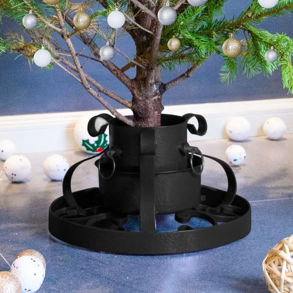 vidaXL Base per Albero di Natale Nera 29x29x15,5 cm