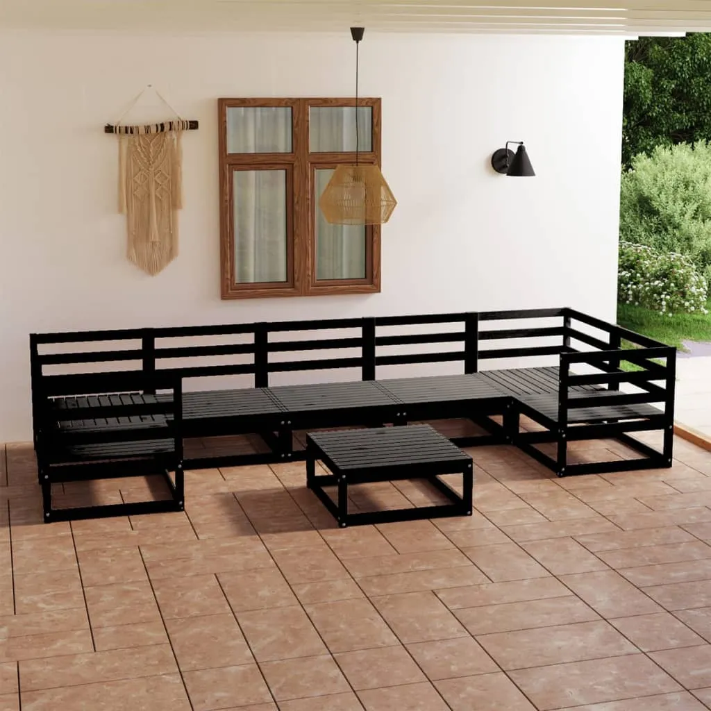 vidaXL Set Salotto da Giardino 8 pz in Legno Massello di Pino