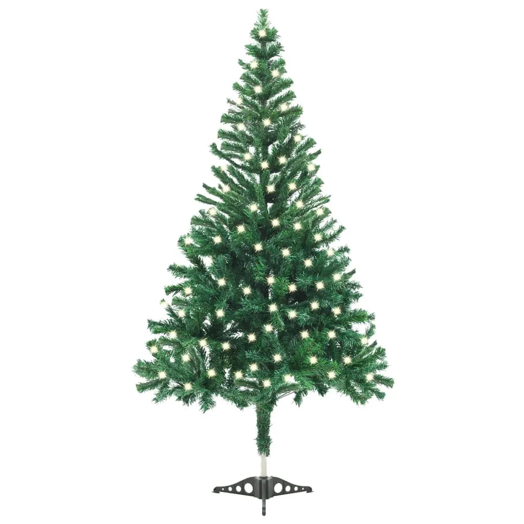 vidaXL Albero di Natale Preilluminato con Supporto 120 cm 230 Rami