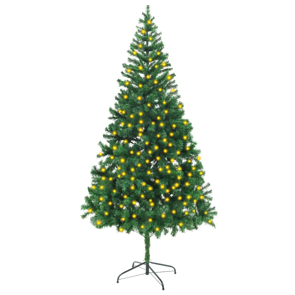 vidaXL Albero di Natale Artificiale Preiluminato 210 cm 910 Rami