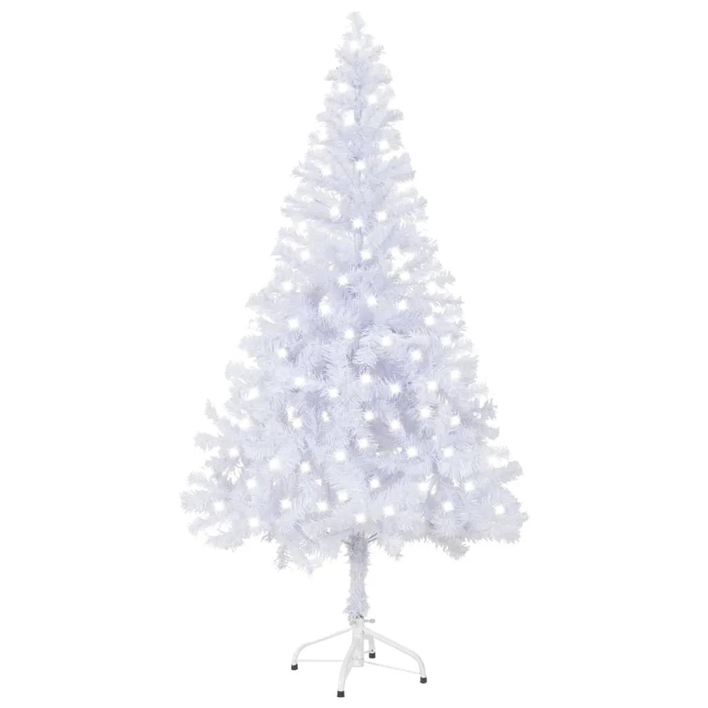 vidaXL Albero di Natale Preilluminato con Supporto 120 cm 230 Rami