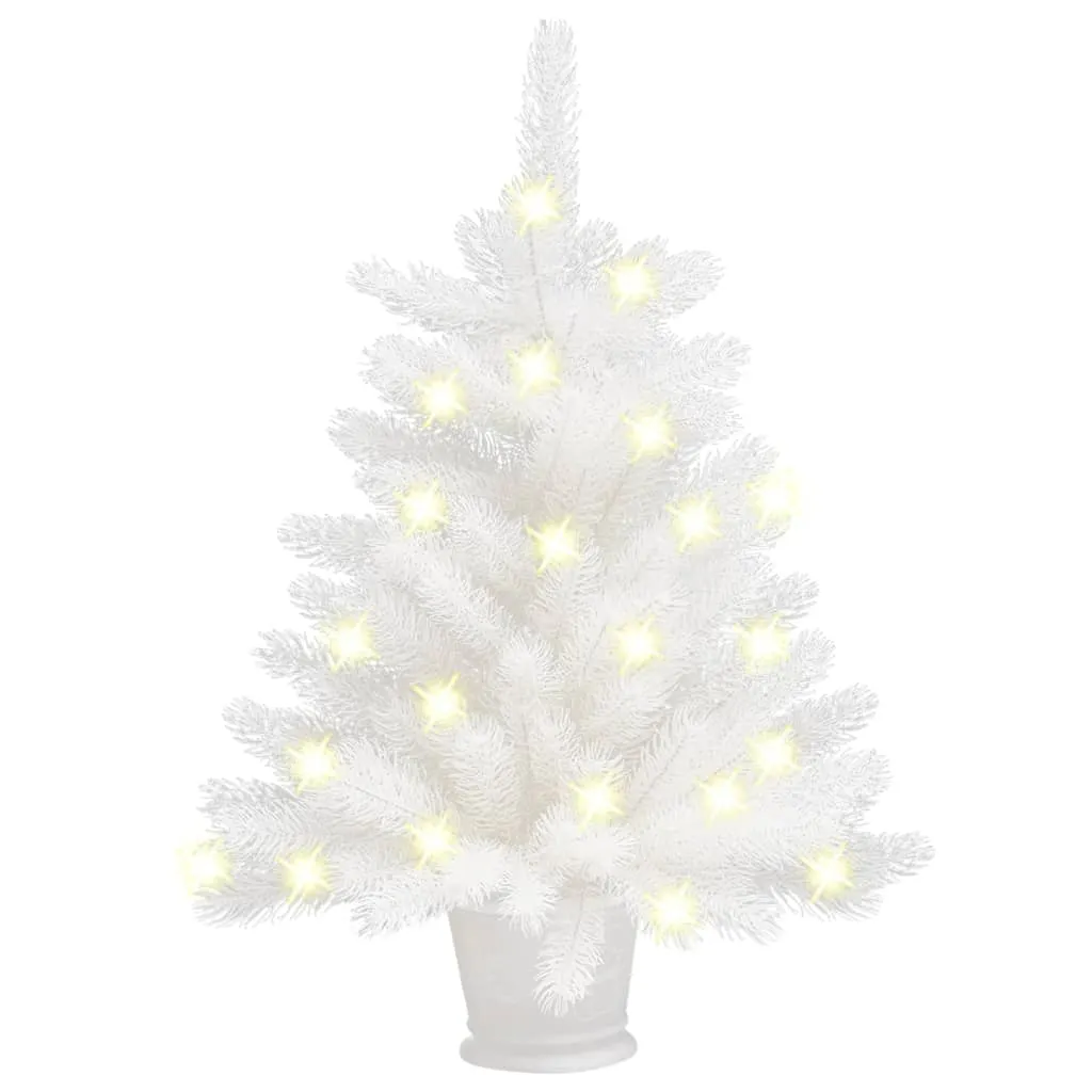 vidaXL Albero Natale Artificiale Preilluminato Bianco 65 cm