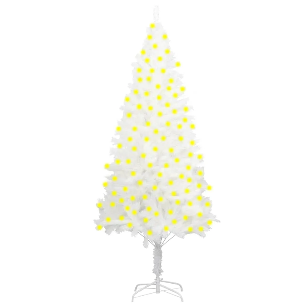 vidaXL Albero Natale Artificiale Preilluminato Bianco 210 cm