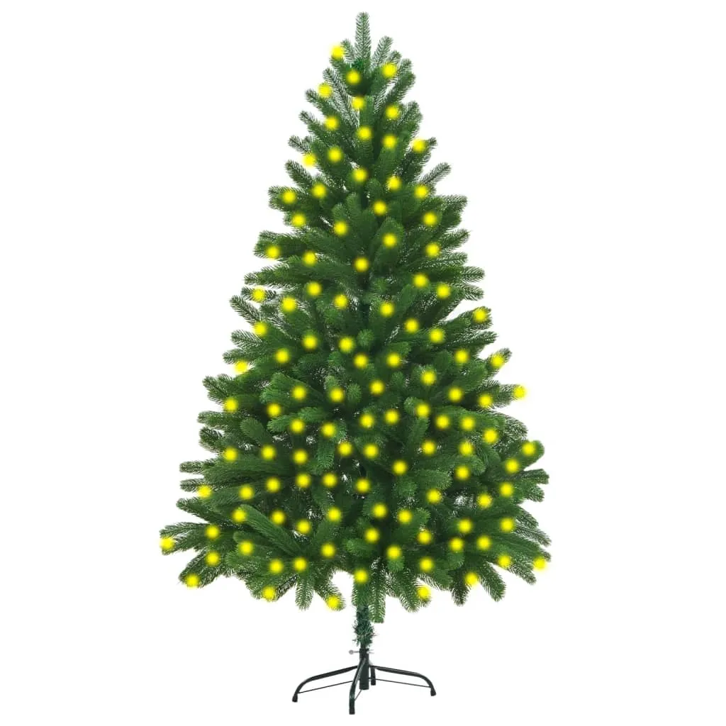 vidaXL Albero di Natale Preiluminato Artificiale 210 cm Verde