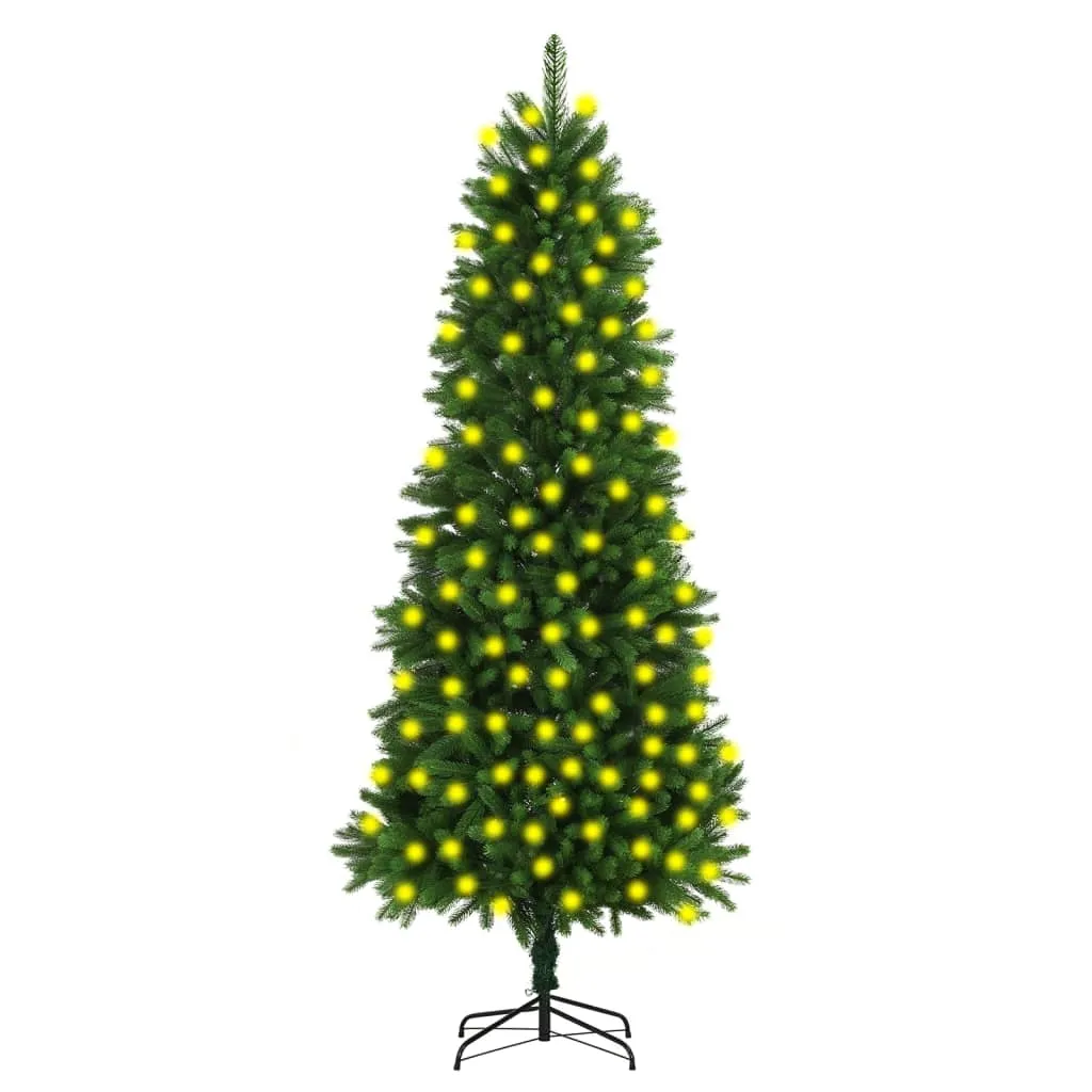 vidaXL Albero di Natale Artificiale Preiluminato 240 cm Verde