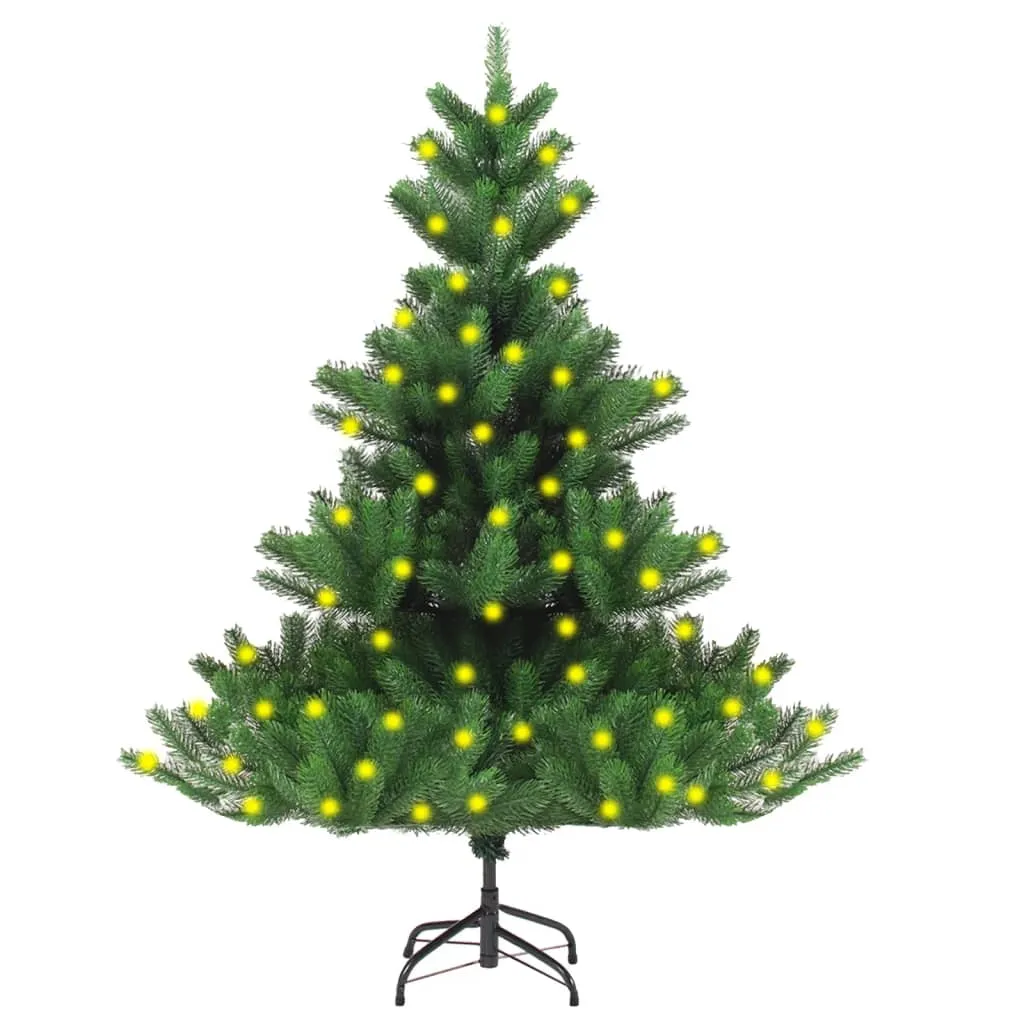 vidaXL Albero di Natale Artificiale Nordmann Preilluminato Verde 120cm