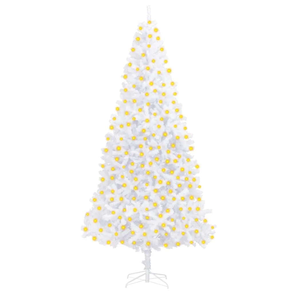 vidaXL Albero Natale Artificiale Preilluminato Bianco 300 cm