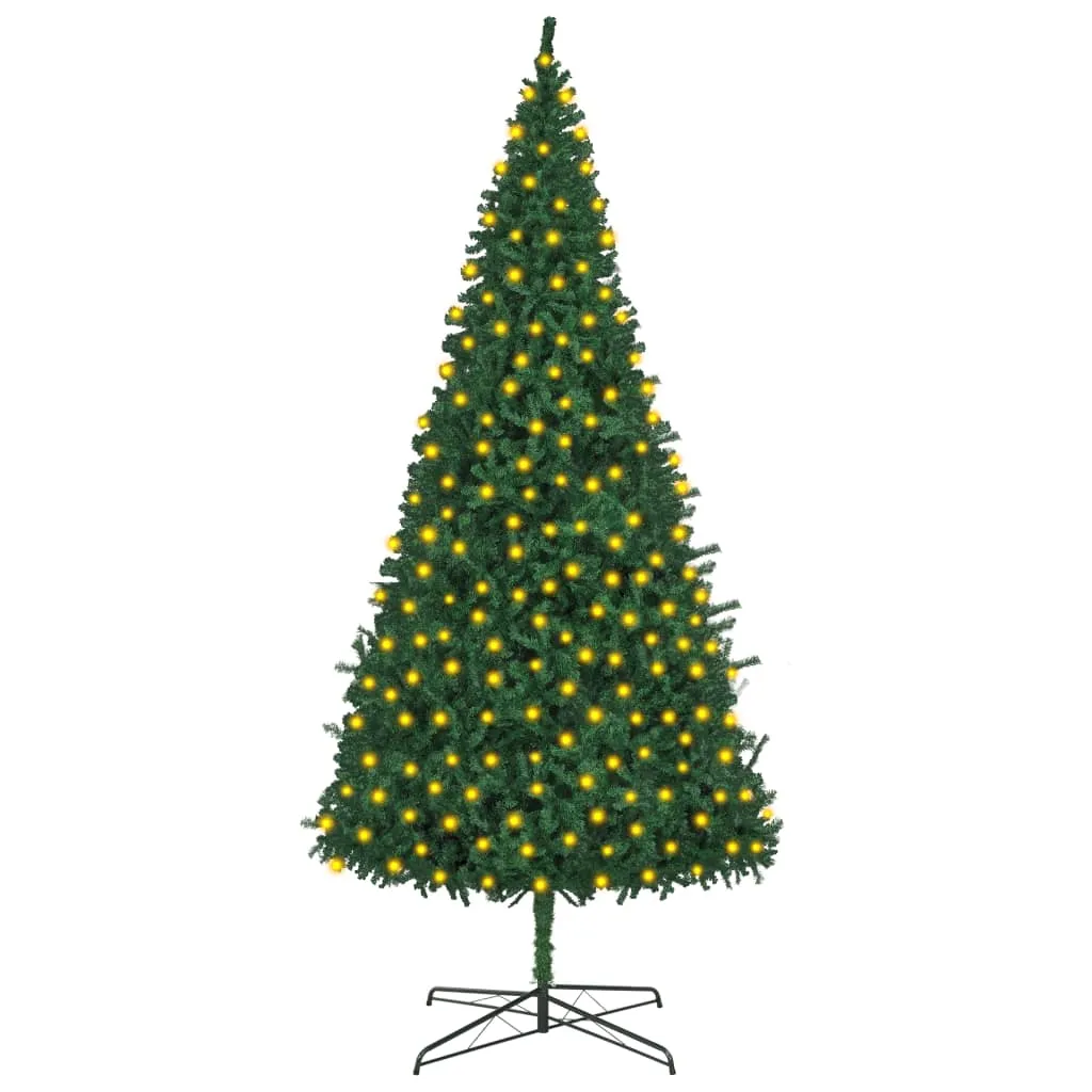 vidaXL Albero di Natale Preiluminato Artificiale 400 cm Verde