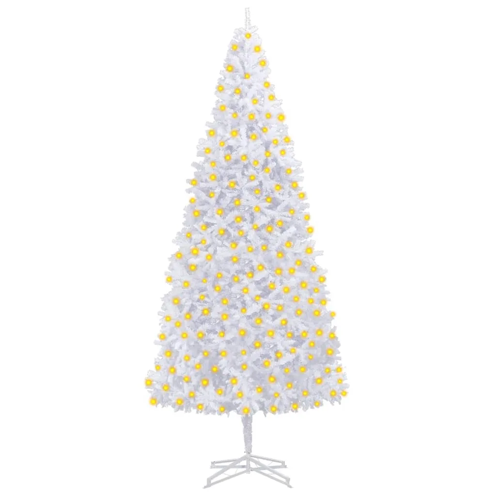 vidaXL Albero di Natale Artificiale Preiluminato 400 cm Bianco