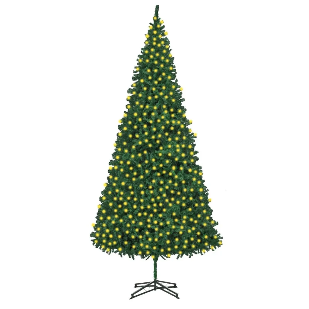 vidaXL Albero di Natale Preiluminato Artificiale 500 cm Verde