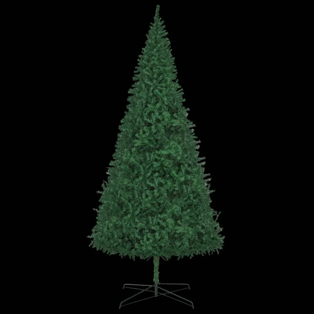 vidaXL Albero di Natale Preilluminato con Palline e LED Verde 400 cm