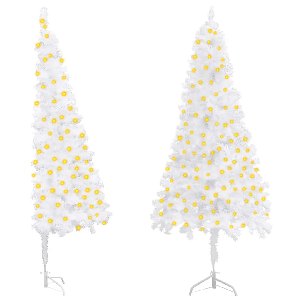 vidaXL Albero di Natale per Angolo Preilluminato 120 cm PVC