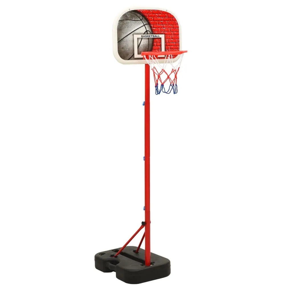 vidaXL Set Gioco da Basket Portatile Regolabile 138,5-166 cm