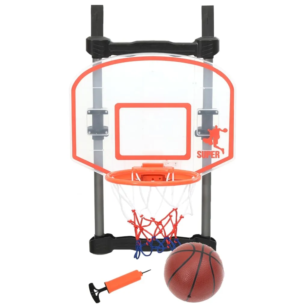 vidaXL Set da Basket per Porta Regolabile per Bambini 120 cm