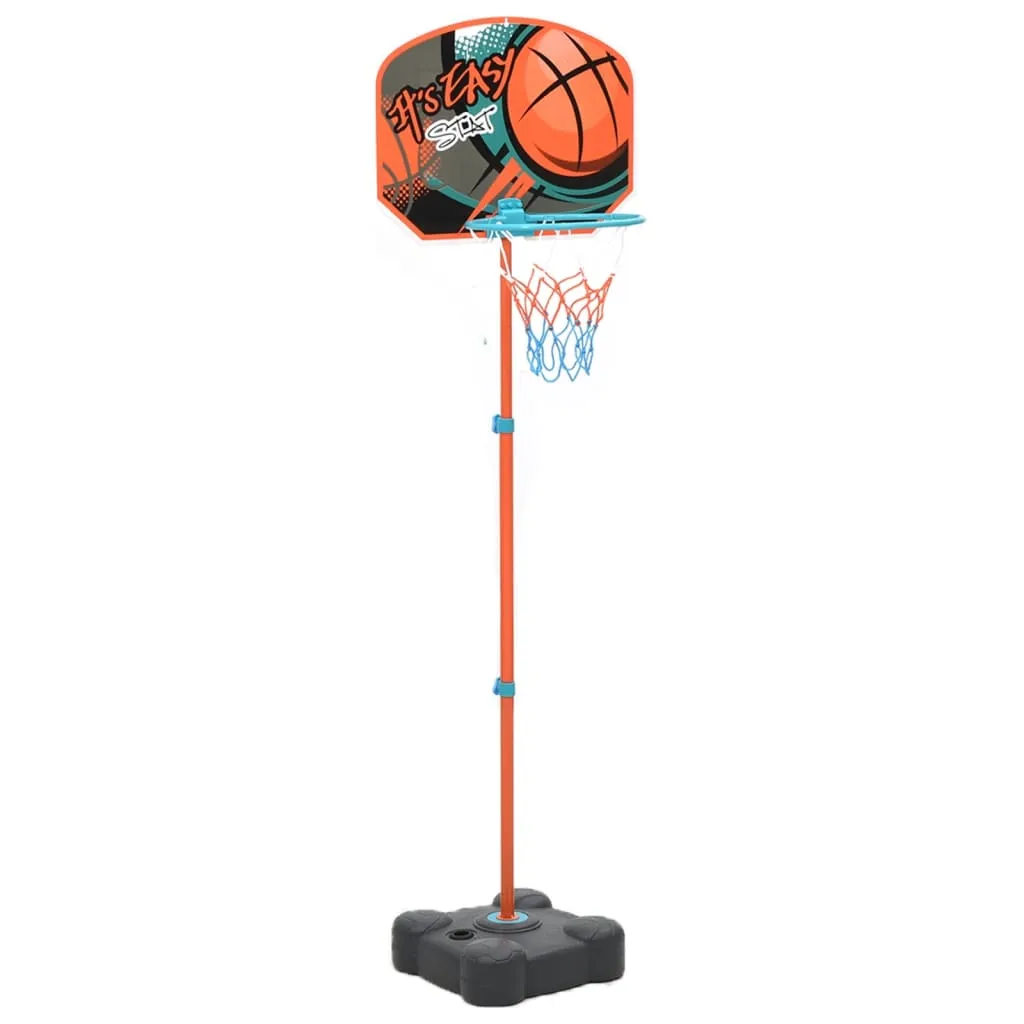 vidaXL Set Gioco da Basket Portatile Regolabile 109-141 cm