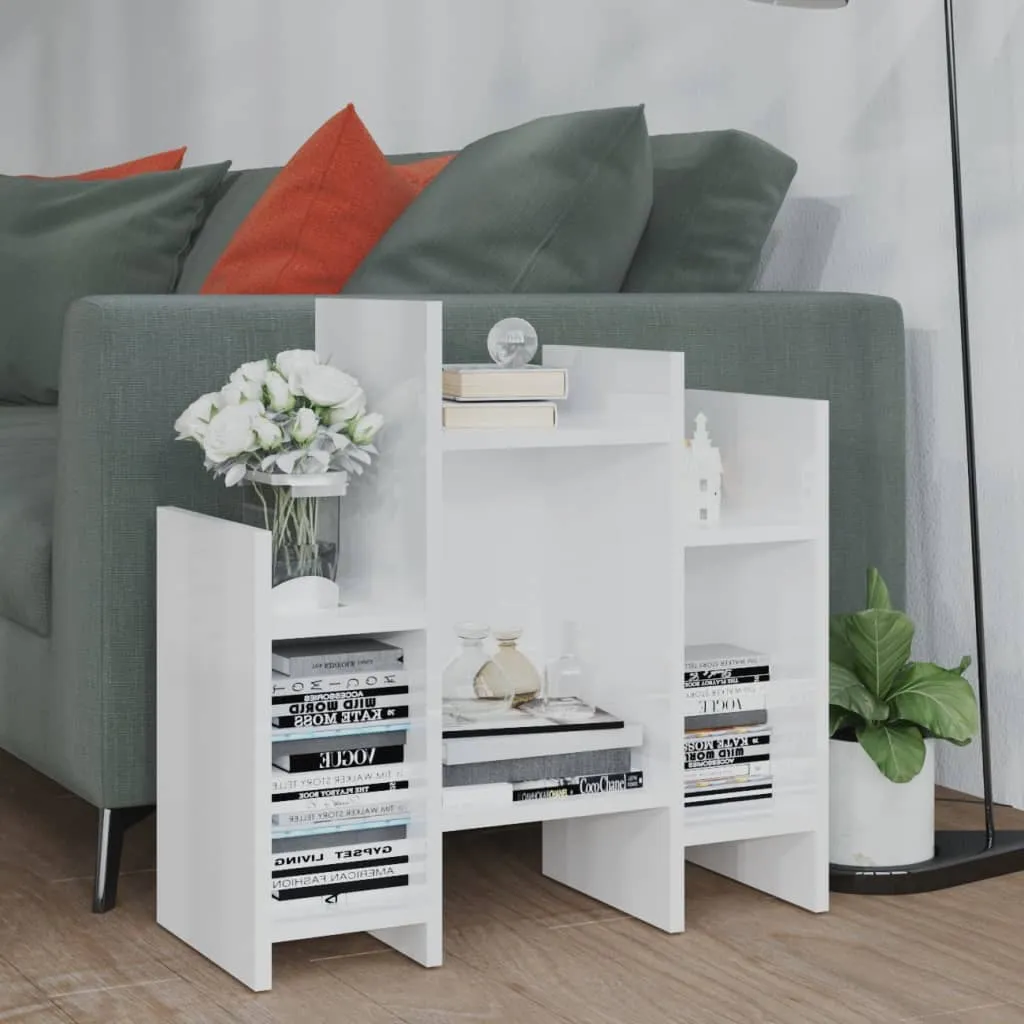 vidaXL Credenza Bianco Lucido 60x26x60 cm in Legno Multistrato