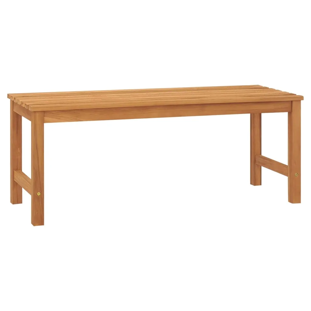 vidaXL Panchina da Giardino 114 cm in Legno Massello di Teak