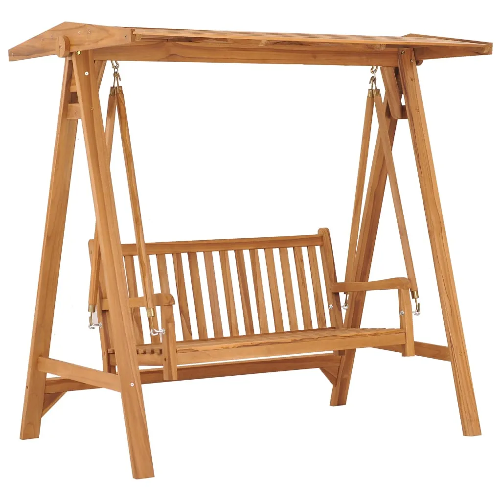 vidaXL Dondolo da Giardino 170 cm in Legno Massello di Teak