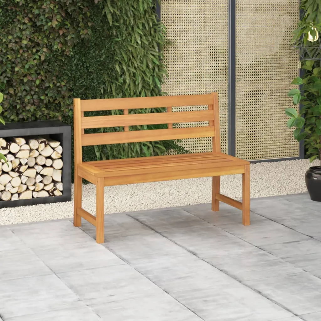 vidaXL Panchina da Giardino 114 cm in Legno Massello di Teak