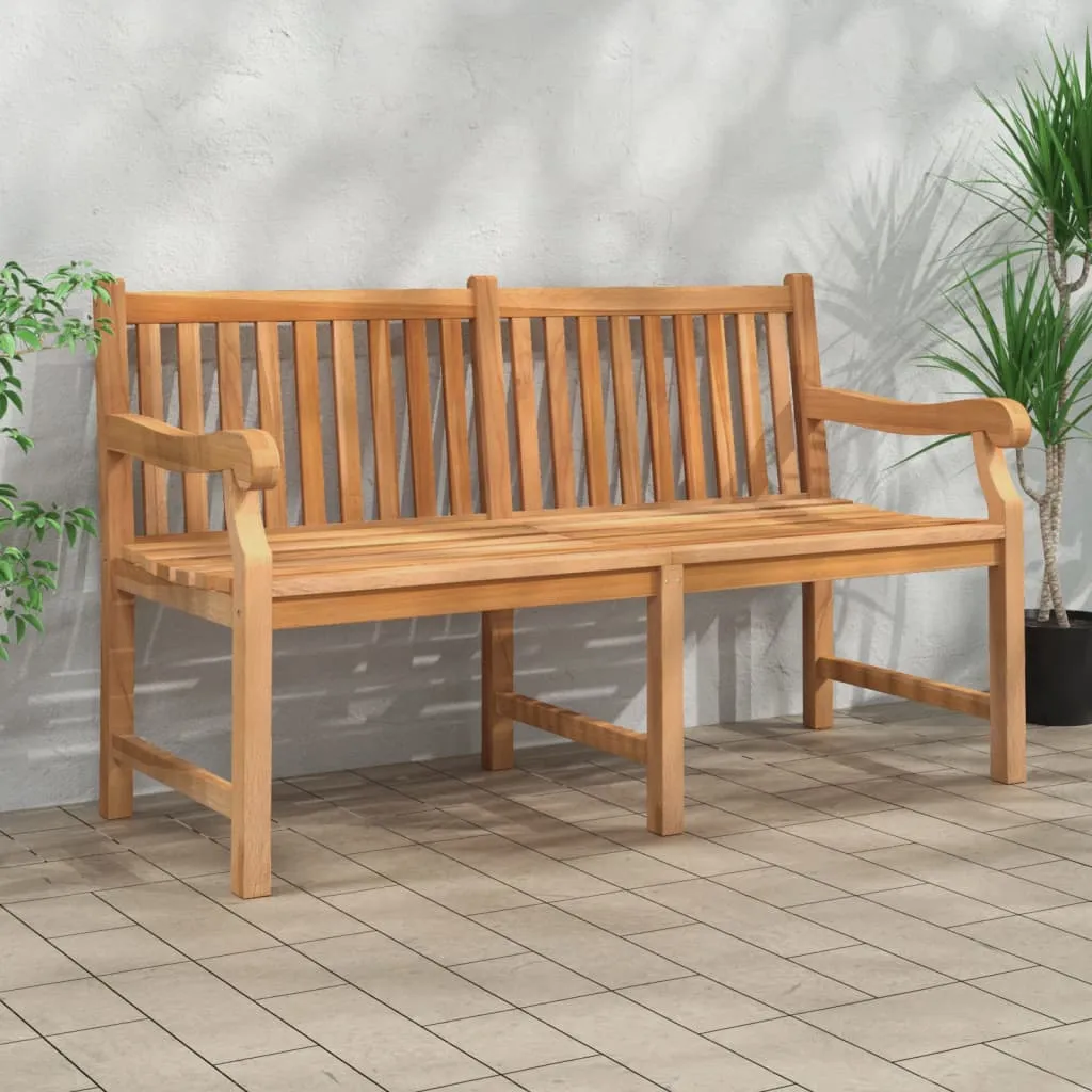 vidaXL Panca da Giardino 150 cm in Legno Massello di Teak