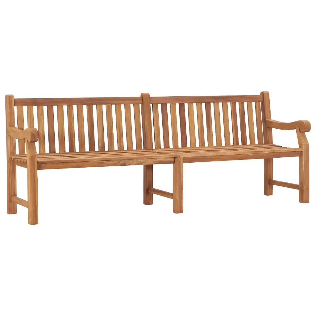 vidaXL Panchina da Giardino 228 cm in Legno Massello di Teak