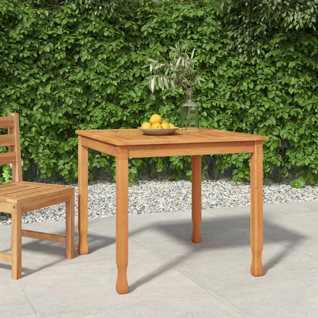 vidaXL Tavolo da Pranzo da Giardino 85x85x75 cm Legno Massello di Teak