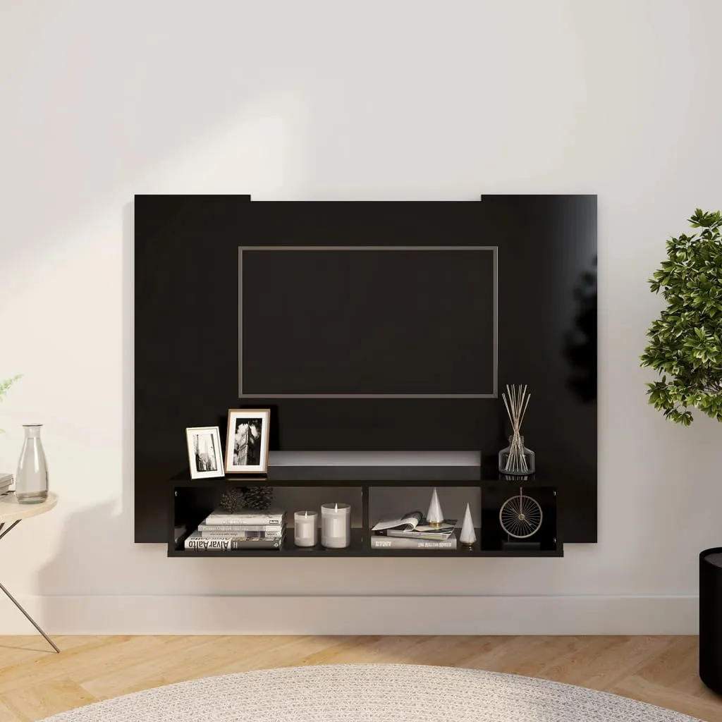 vidaXL Mobile TV a Muro Bianco 120x23,5x90 cm in Truciolato