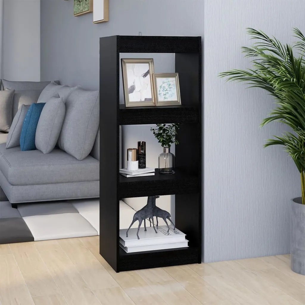 vidaXL Libreria/Divisorio Nero 40x30x103,5cm in Legno Massello di Pino