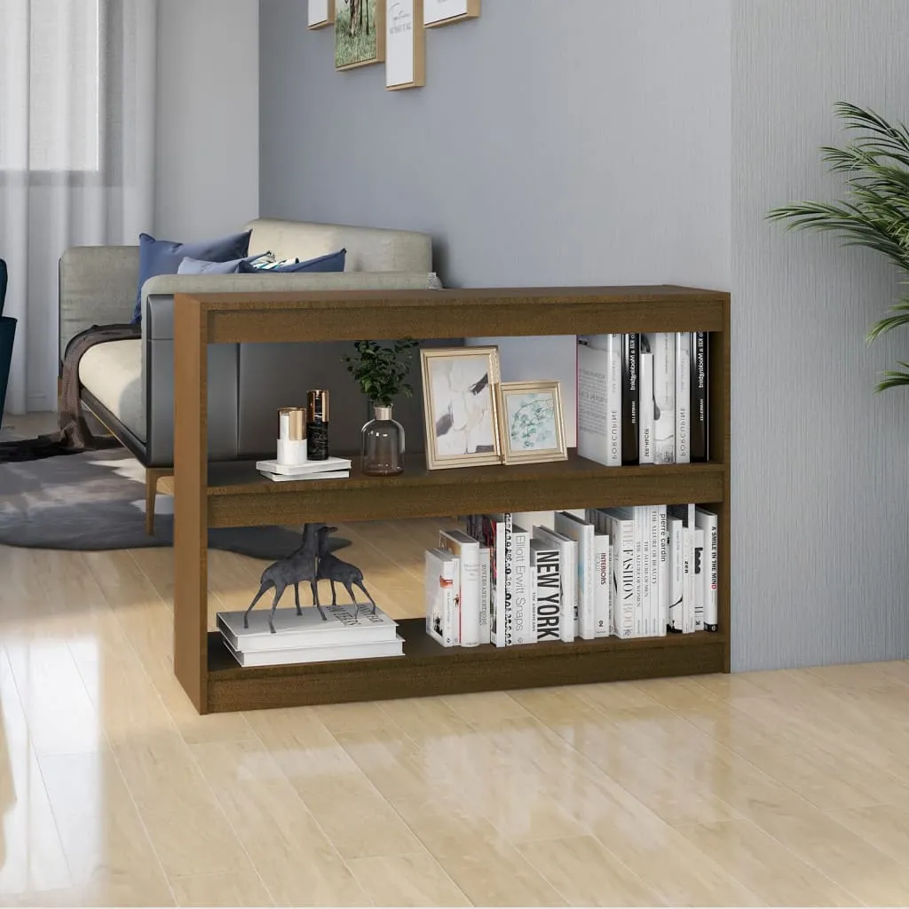 vidaXL Libreria/Divisorio Marrone Miele 100x30x71,5 cm Legno di Pino