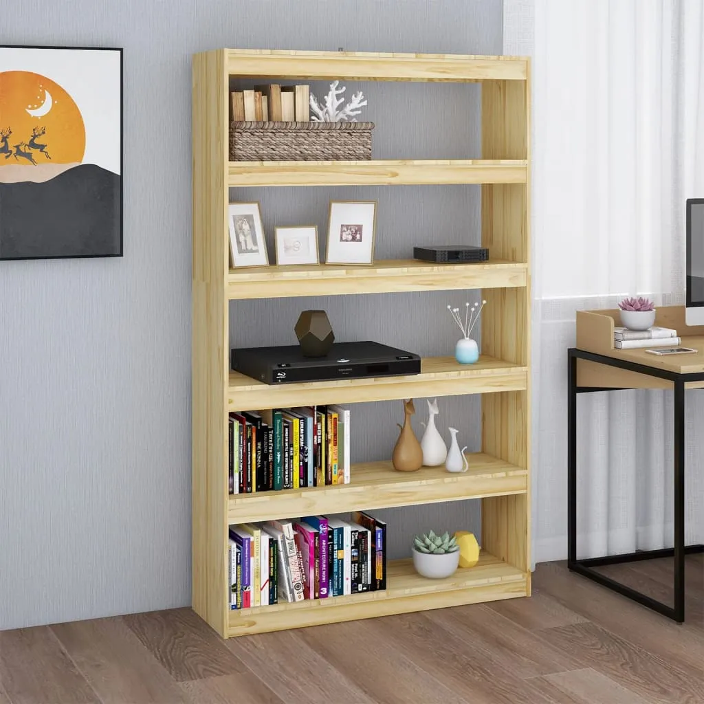 vidaXL Libreria/Divisorio 100x30x167,5 cm Legno Massello di Pino