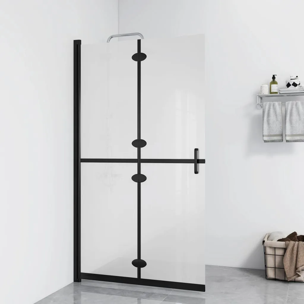 vidaXL Parete per Doccia Walk-in Pieghevole in Vetro ESG 70x190 cm