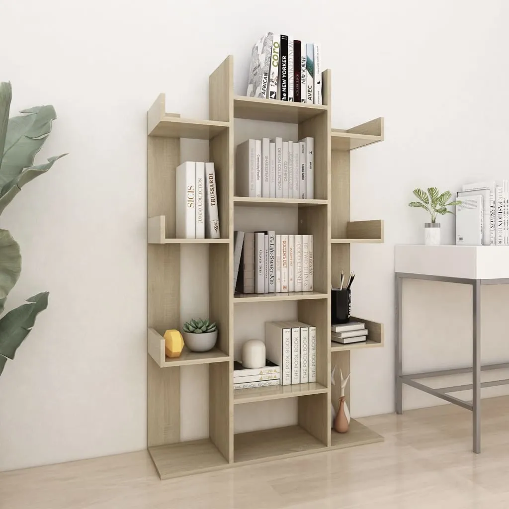 vidaXL Libreria Rovere Sonoma 86x25,5x140 cm in Truciolato